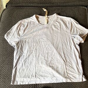 lululemon athletica Light Gray Short Sleeve Tee